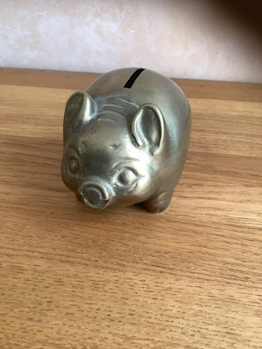Money box pig brass - *pig*,