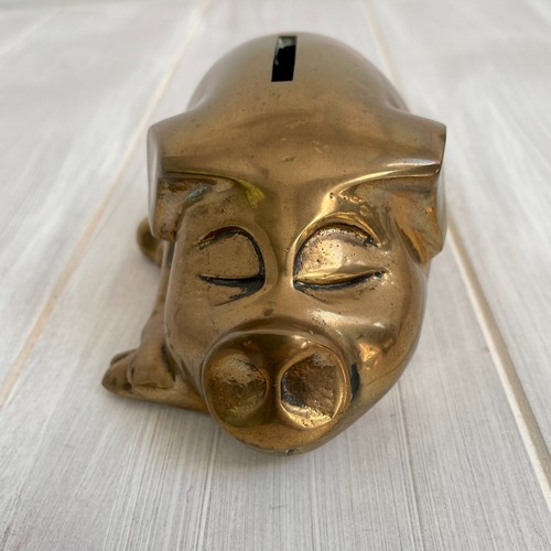 Vintage solid brass happy - solid,