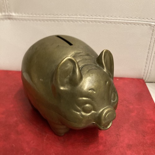 Vintage money box pig 16cm - money, x
